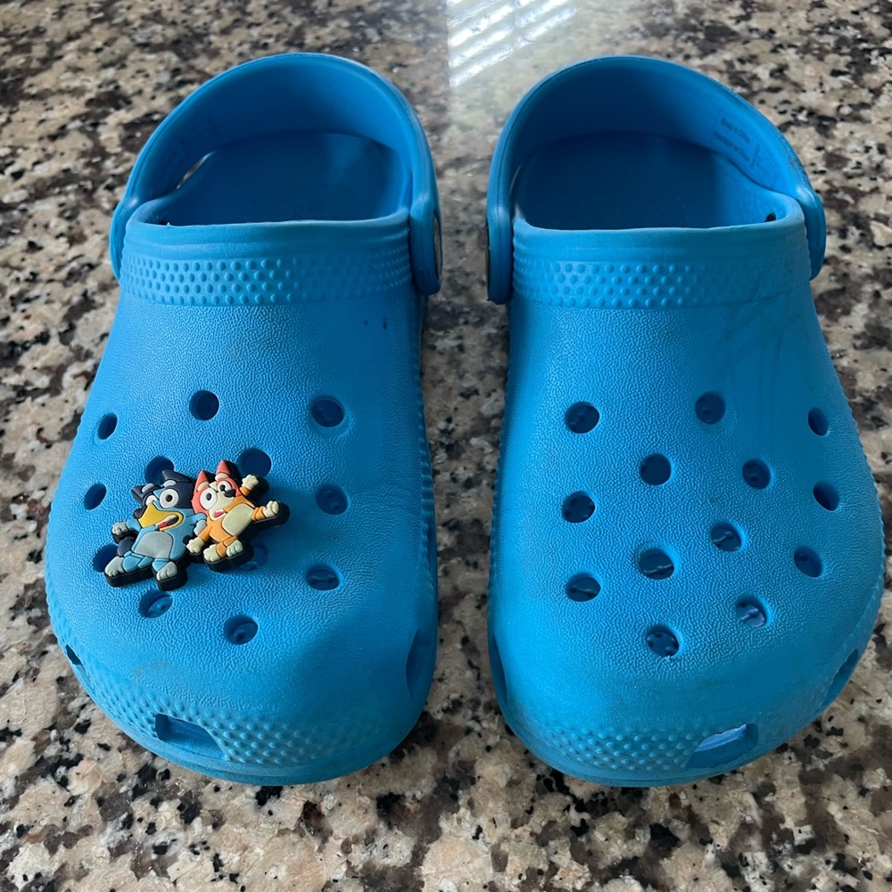 Bluey blue crocs